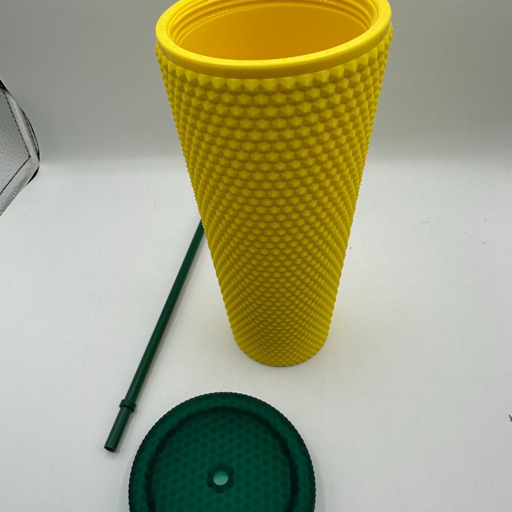 Starbucks Hawaii Edition 2020 Venti Pineapple Cup Tumbler Matte Studded 24oz - Picture 3 of 5